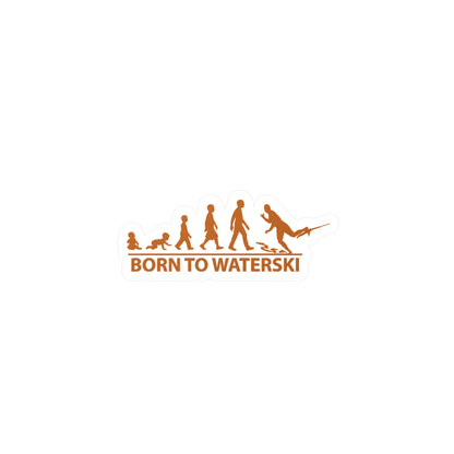 Born To Waterski Vinyl Decal