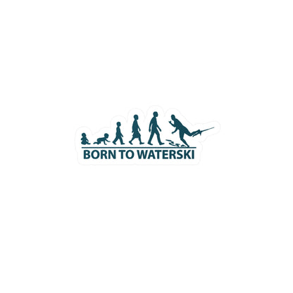 Born To Waterski Vinyl Decal