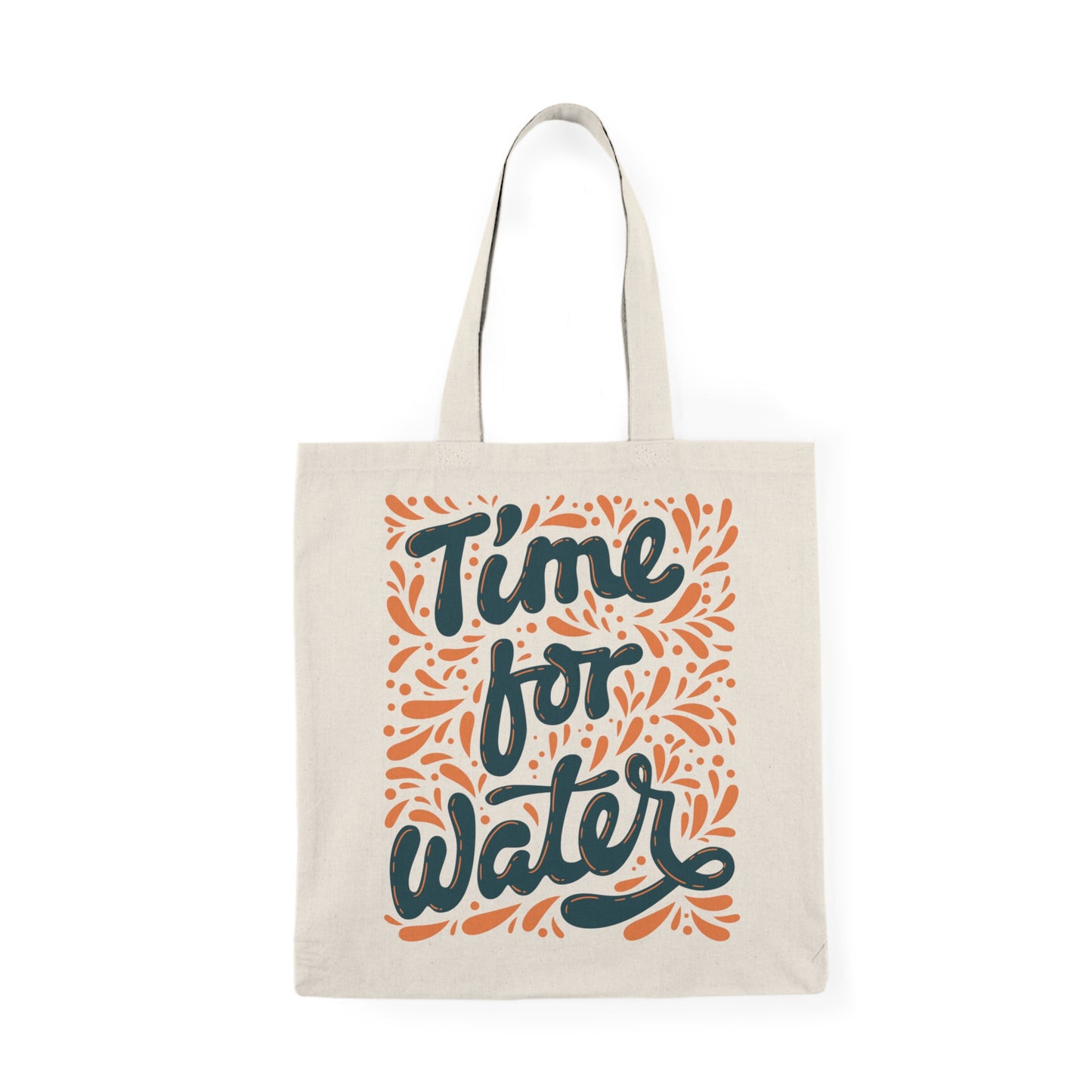 Time For Water Natural Tote Bag