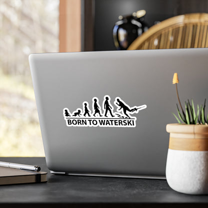 Born To Waterski Vinyl Decal