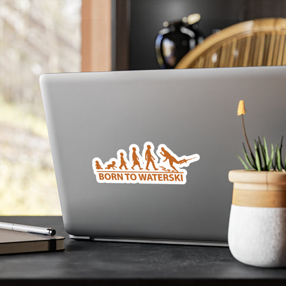 Born To Waterski Vinyl Decal